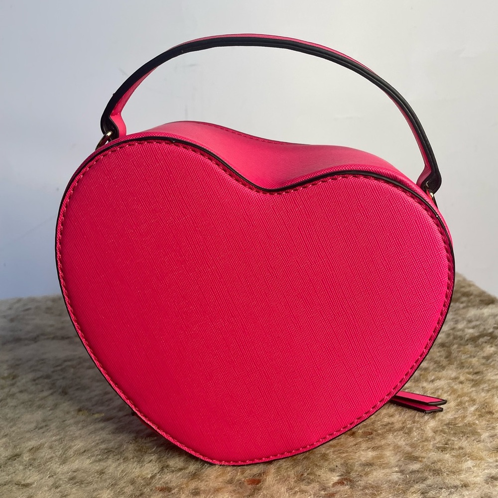 5 for $25🔥Hot Pink Heart Crossbody Purse- New Without Tags - Picture 2 of 11